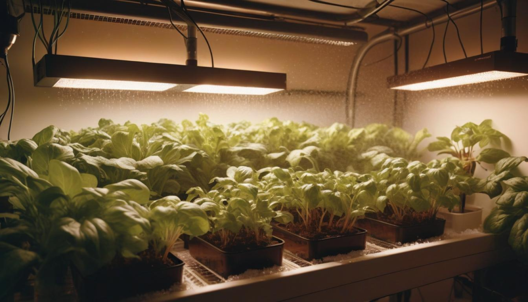 Growing plants in a planter